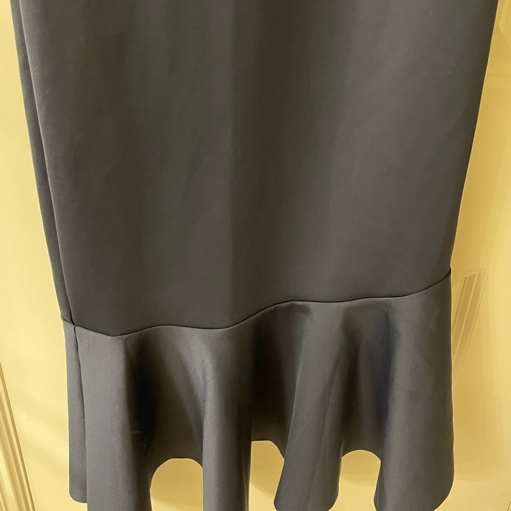 Carbon38 Blue Sleeveless Scoop Neck Sheath Midi Dress - Picture 3 of 6